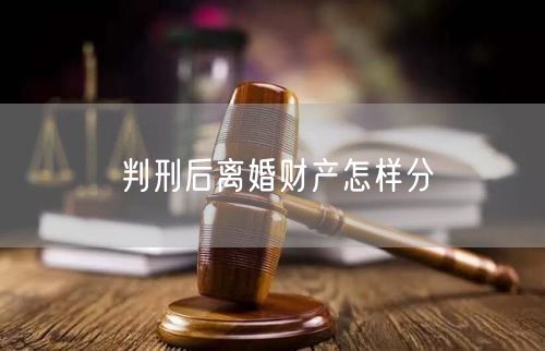 判刑后离婚财产怎样分