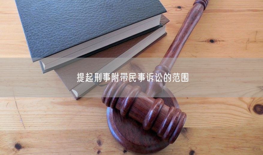 提起刑事附带民事诉讼的范围