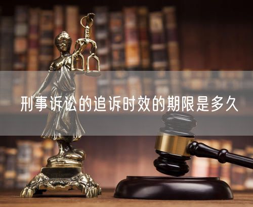 刑事诉讼的追诉时效的期限是多久