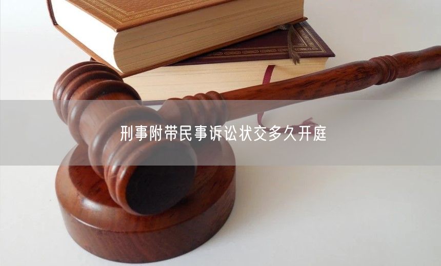 刑事附带民事诉讼状交多久开庭