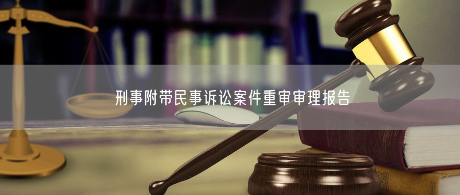 刑事附带民事诉讼案件重审审理报告