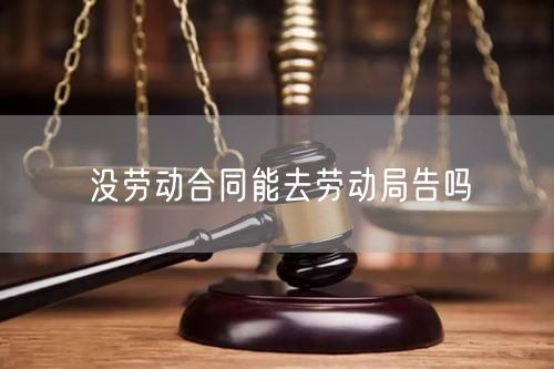 没劳动合同能去劳动局告吗