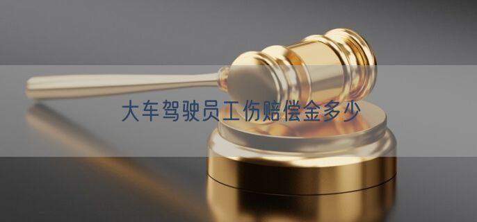 大车驾驶员工伤赔偿金多少