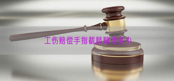 工伤赔偿手指截肢赔偿多少