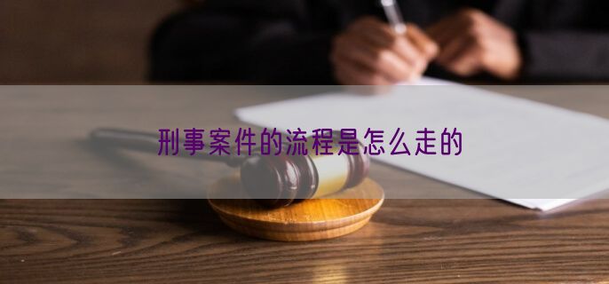 刑事案件的流程是怎么走的