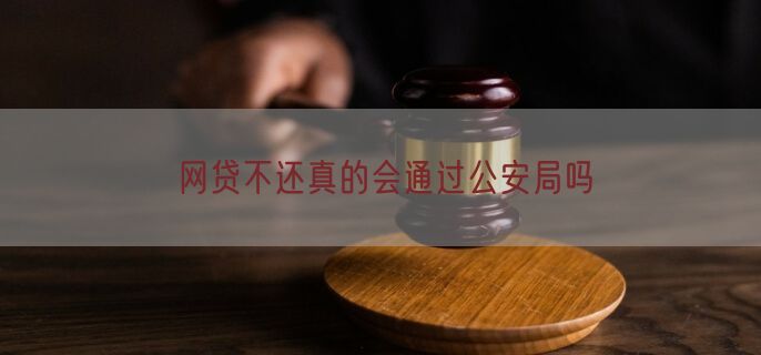 网贷不还真的会通过公安局吗