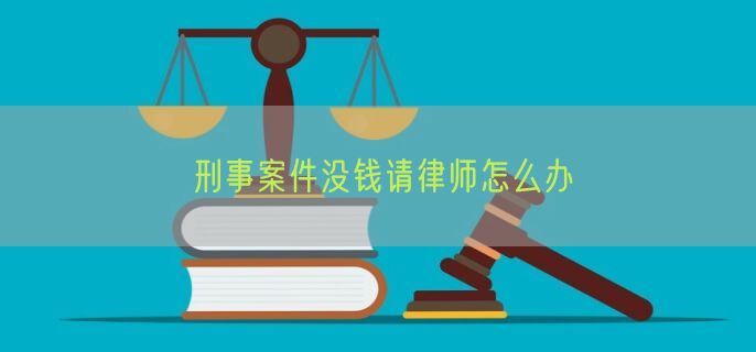 刑事案件没钱请律师怎么办