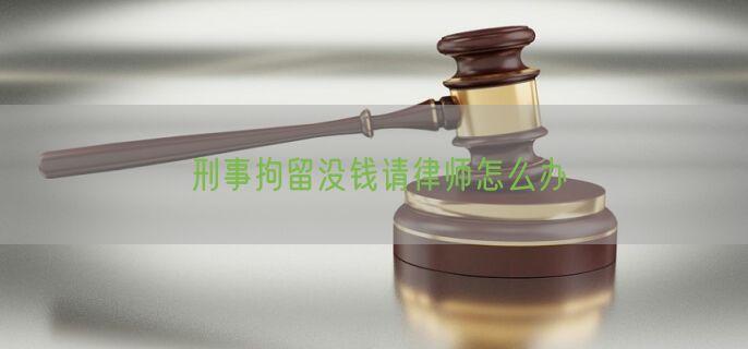 刑事拘留没钱请律师怎么办