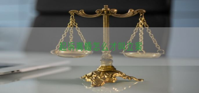 起诉离婚怎么才叫立案