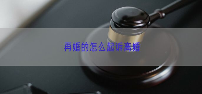 再婚的怎么起诉离婚