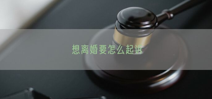 想离婚要怎么起诉