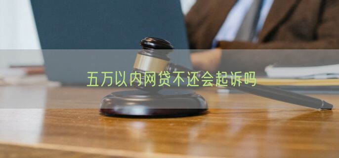 五万以内网贷不还会起诉吗