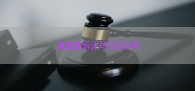 离婚撤诉还可以起诉吗