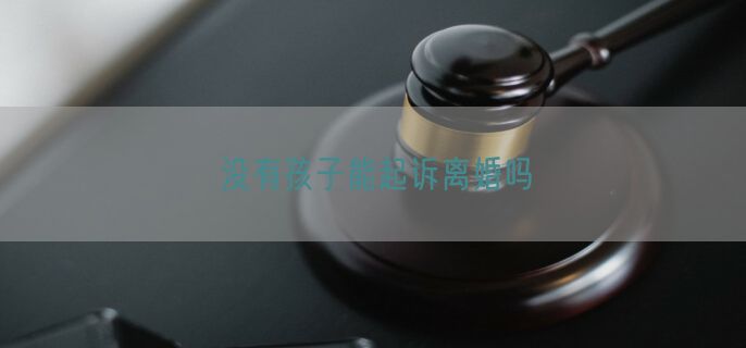 没有孩子能起诉离婚吗