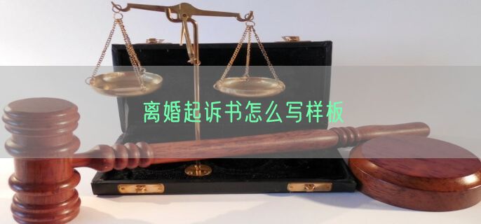 离婚起诉书怎么写样板