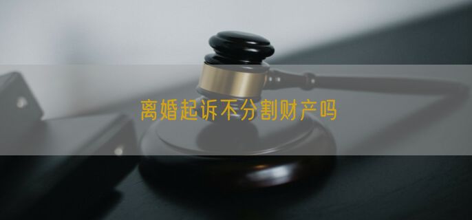 离婚起诉不分割财产吗