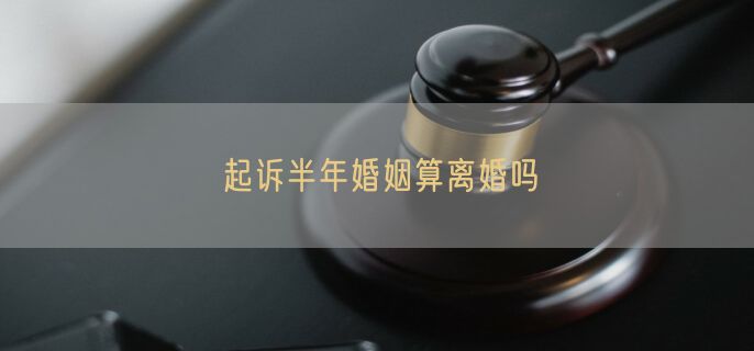 起诉半年婚姻算离婚吗