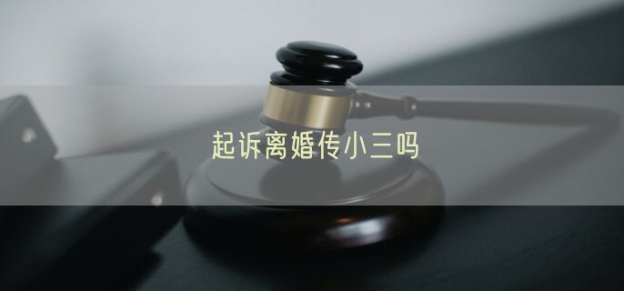 起诉离婚传小三吗
