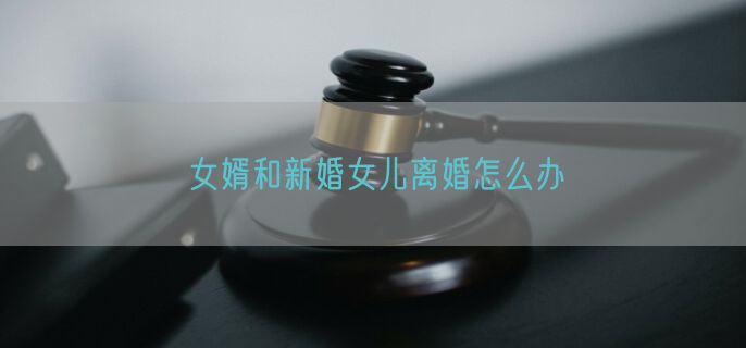 女婿和新婚女儿离婚怎么办