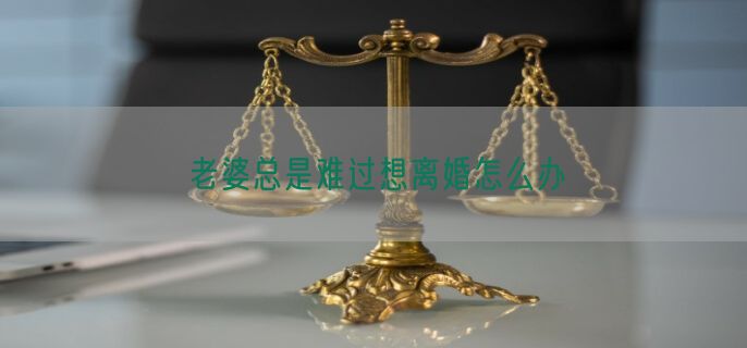 老婆总是难过想离婚怎么办