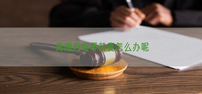 离婚后侮辱前妻怎么办呢