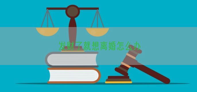 发财了就想离婚怎么办