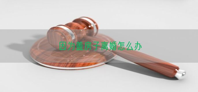 因为盖房子离婚怎么办