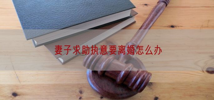 妻子求助执意要离婚怎么办