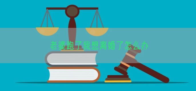 老婆跑了我想离婚了怎么办