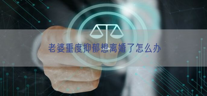老婆重度抑郁想离婚了怎么办