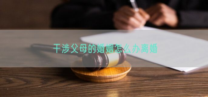 干涉父母的婚姻怎么办离婚