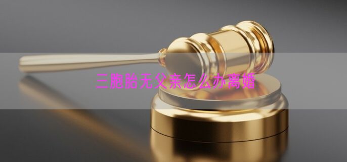三胞胎无父亲怎么办离婚