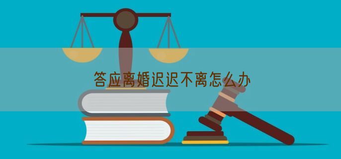 答应离婚迟迟不离怎么办